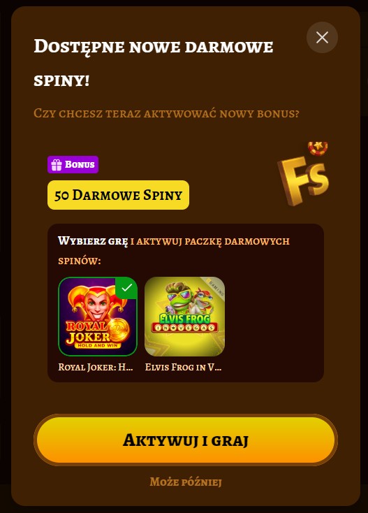 Screen ze strony kasyna PlayJonny