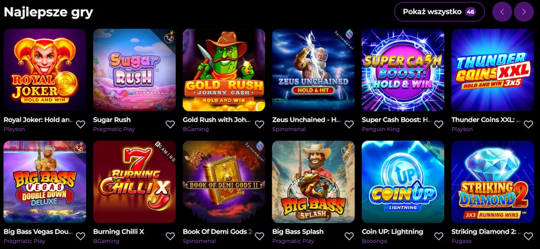 Spinmama - popularne gry