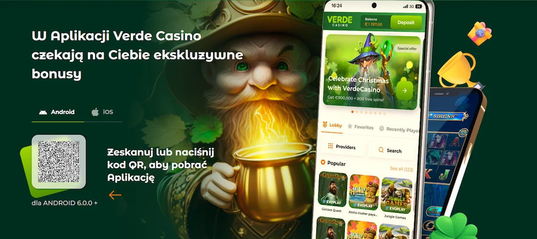 Verde Casino - aplikacja mobilna