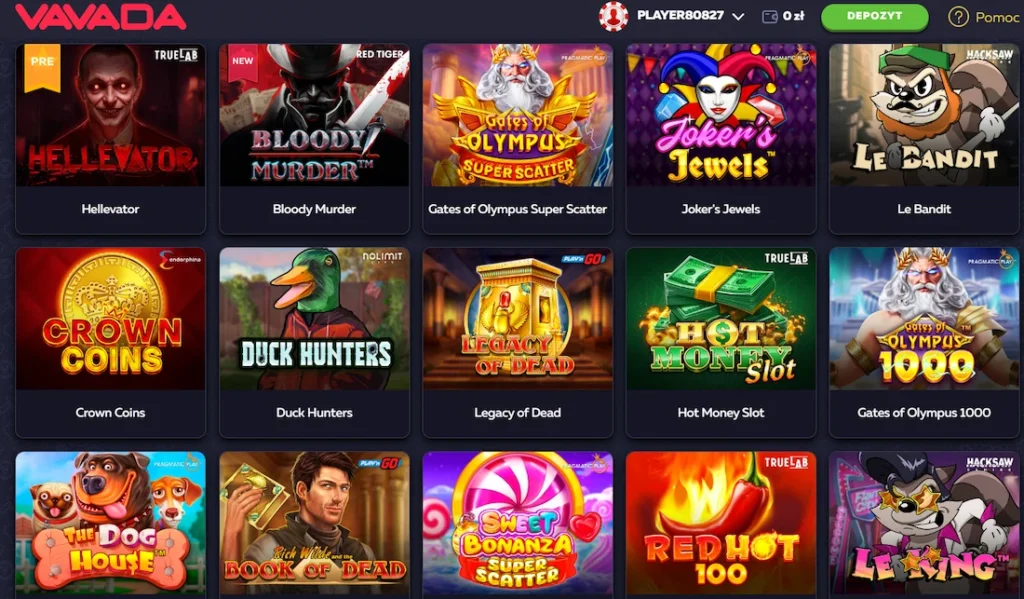 Vavada Casino - gry