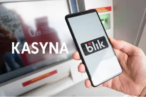 Napis Kasyna obok loga BLIK - Kasyna z BLIK-iem