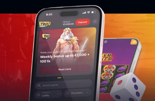 Aplikacja mobilna Yep Casino
